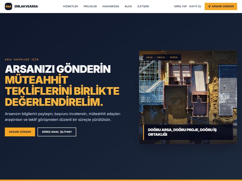 Emlak ve Arsa platformu