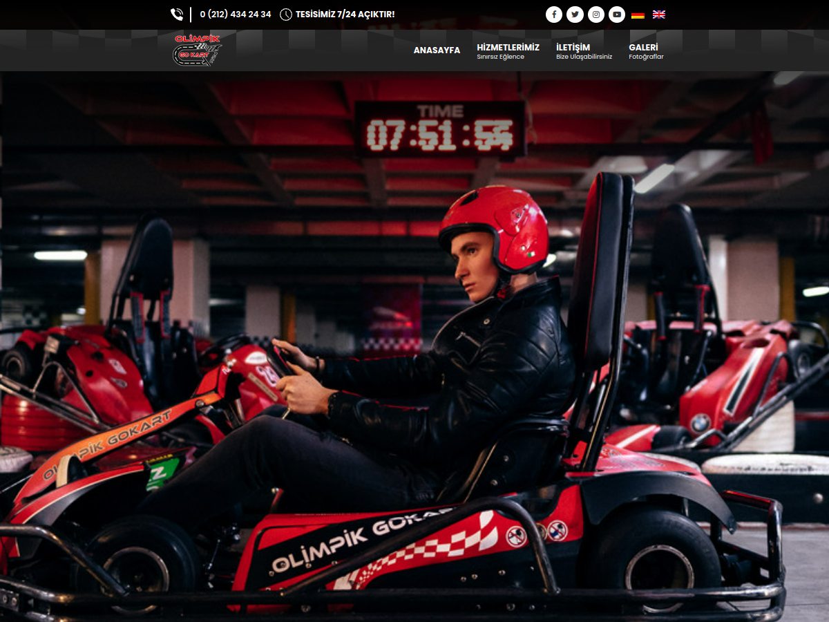 Olimpik Go Kart web sitesi